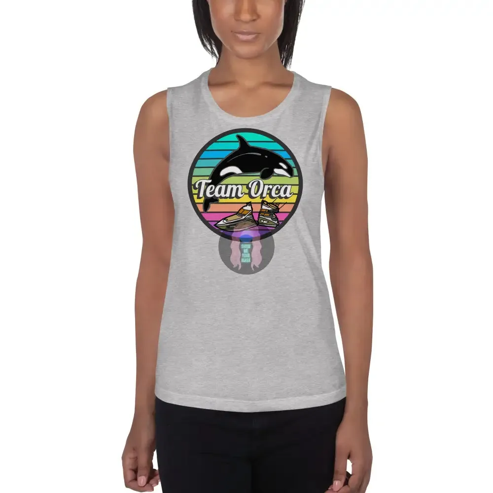 "Team Orca" Pride 2024 (Lite) Ladies’ Muscle Tank