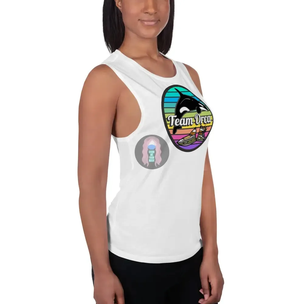 "Team Orca" Pride 2024 (Lite) Ladies’ Muscle Tank