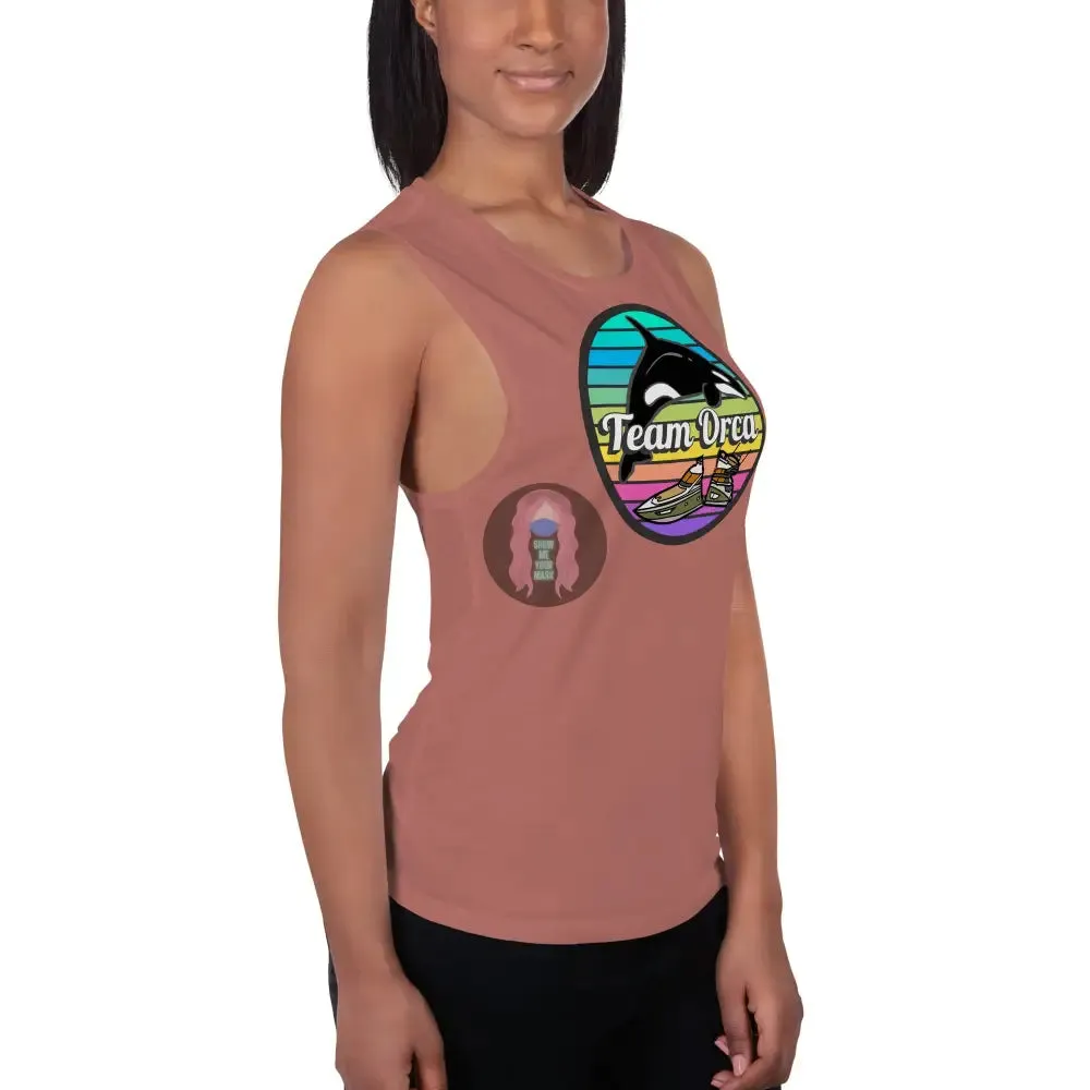 "Team Orca" Pride 2024 (Lite) Ladies’ Muscle Tank