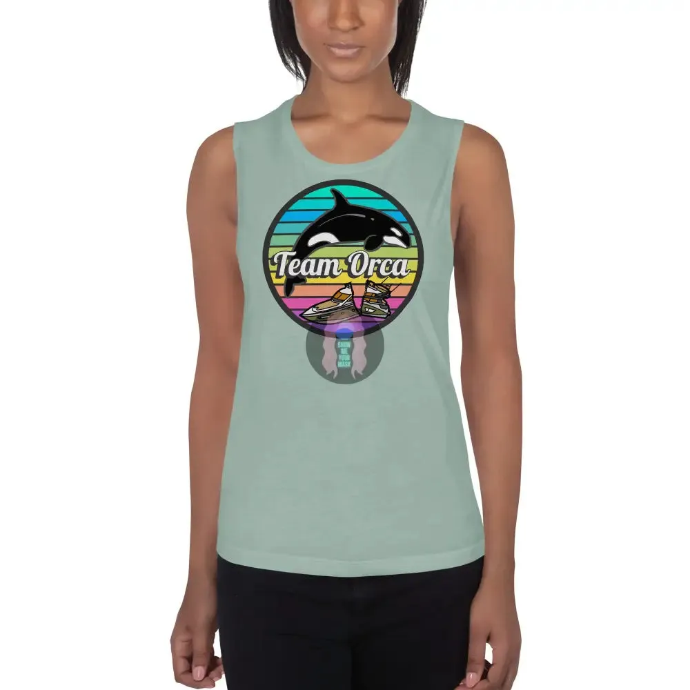 "Team Orca" Pride 2024 (Lite) Ladies’ Muscle Tank