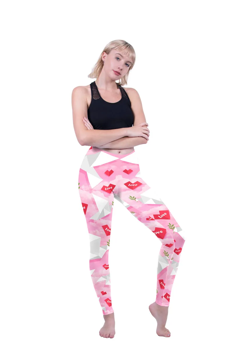 Regular Leggings (8-12 UK Size) - Origami Love Doves