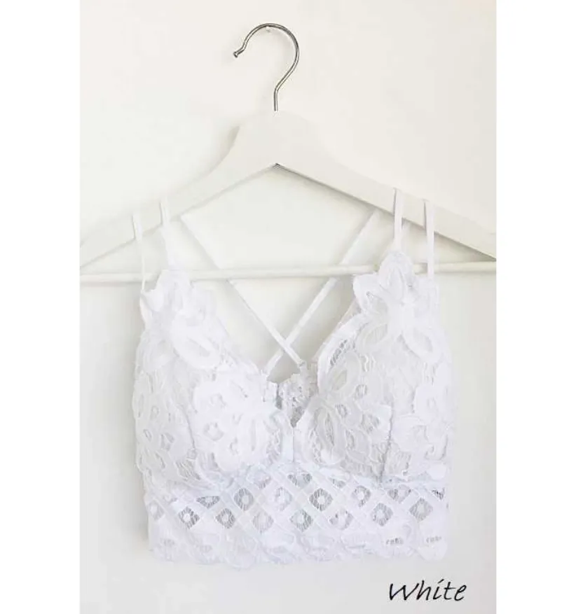 Scalloped Lace Cami Bralette