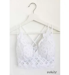 Scalloped Lace Cami Bralette