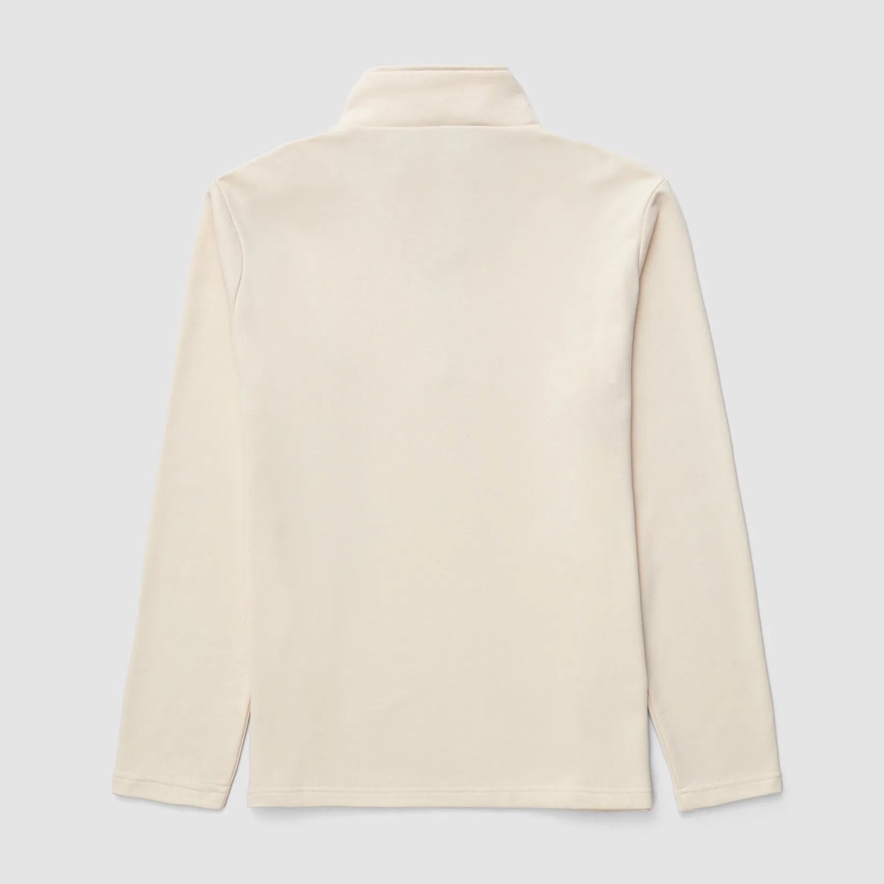 Premium Eggshell Script Half-Zip Pullover Sweater