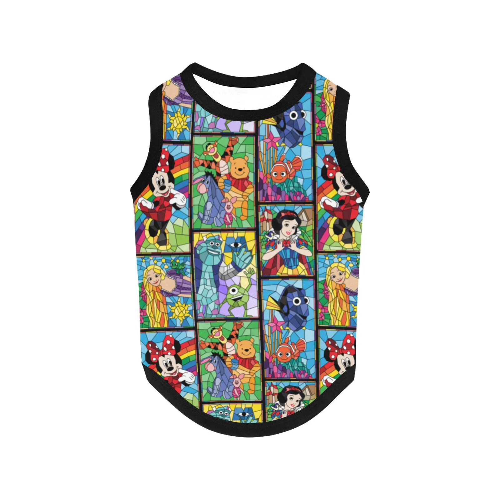 Stained Glass Characters Pet Tank Top