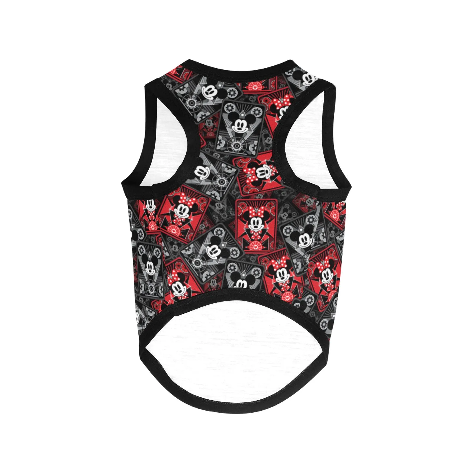 Steamboat Mickey And Minne Cards Pet Tank Top