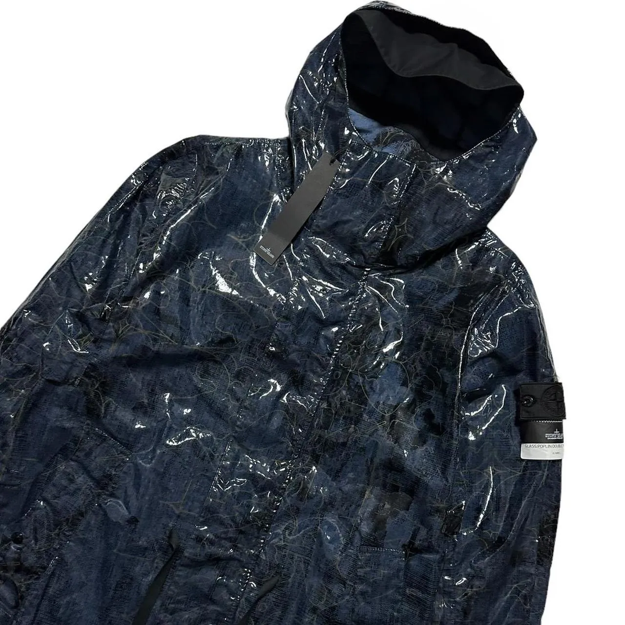 Stone Island Glass Poplin Trench Jacket