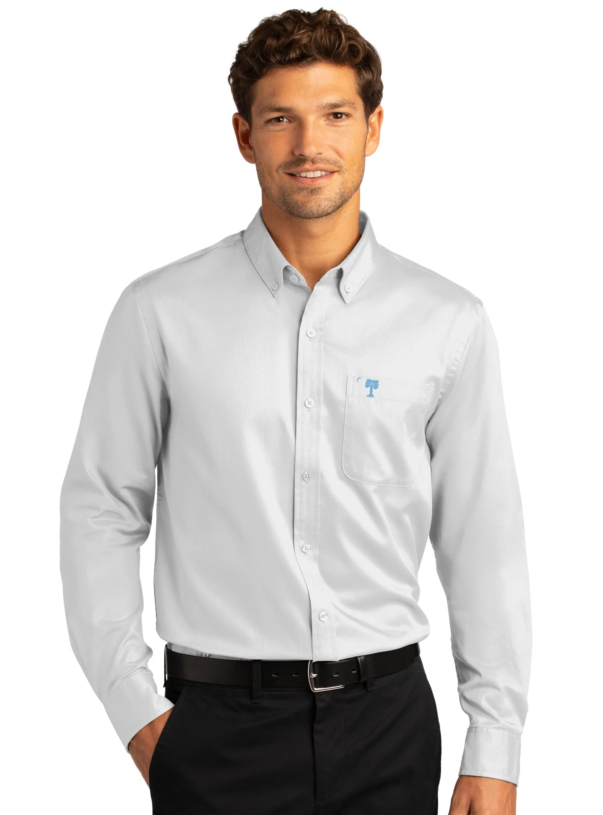 The Citadel, Crescent Palmetto, Long Sleeve Twill Shirt