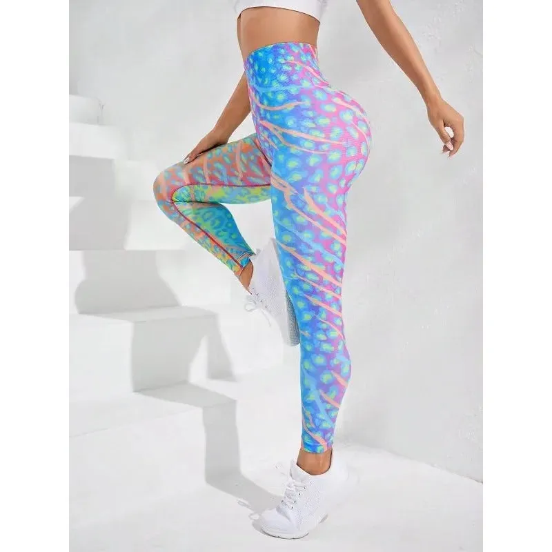 Tie Dye High Waist Butt Lift Yoga Legging