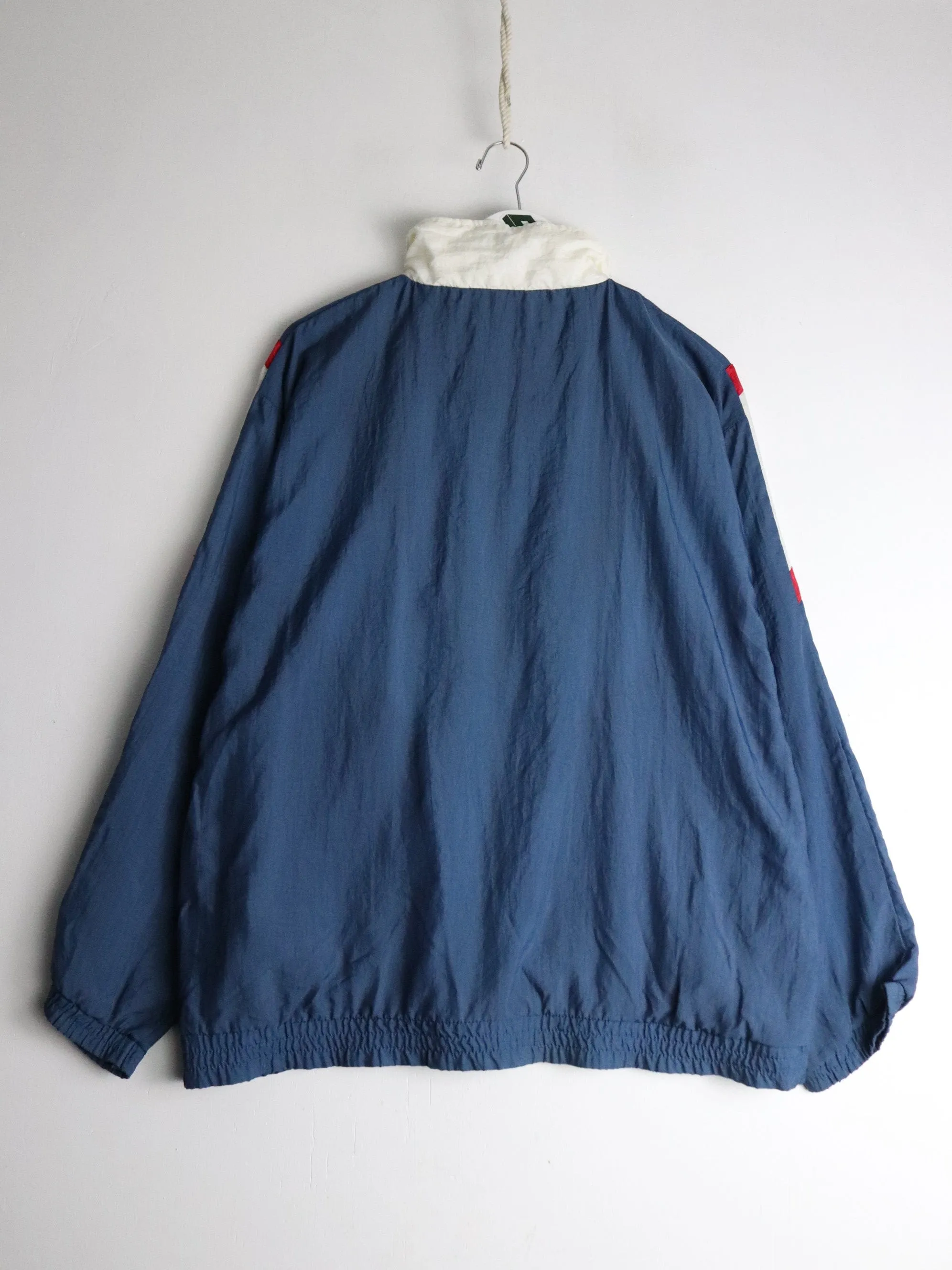 Vintage Morgan Square Windbreaker Mens Large Blue