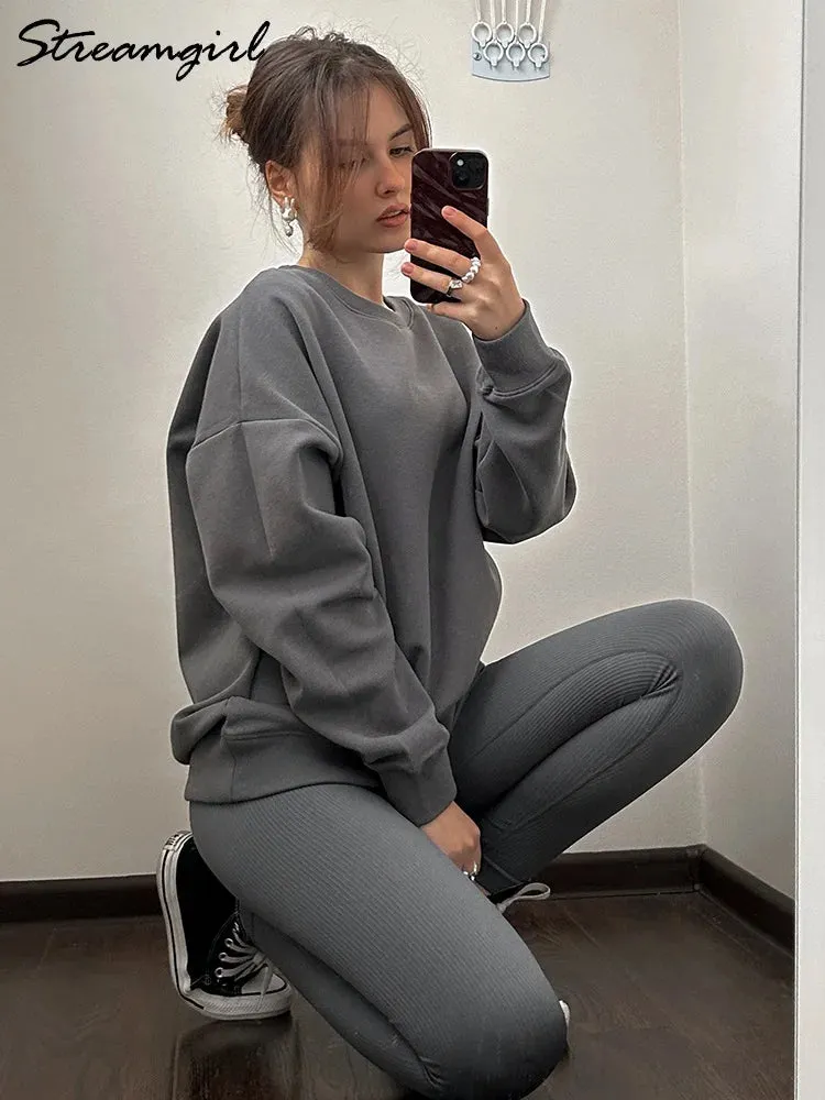 Women's Autumn Oversized Pullover Sweatshirt