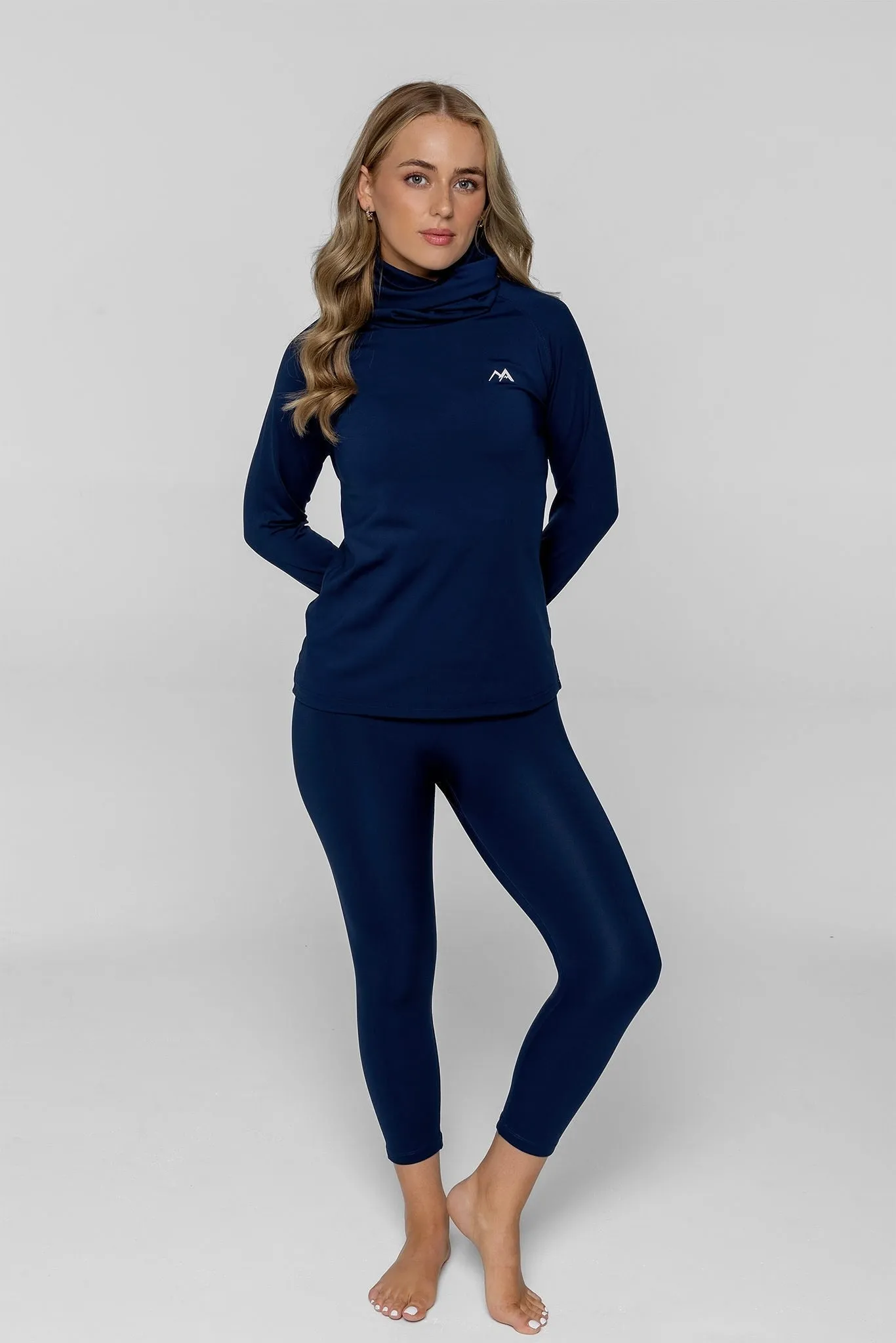 WOMEN'S THERMAL BASE LAYER LEGGING SEAMLESS 2.0 NIGHT SKY NAVY