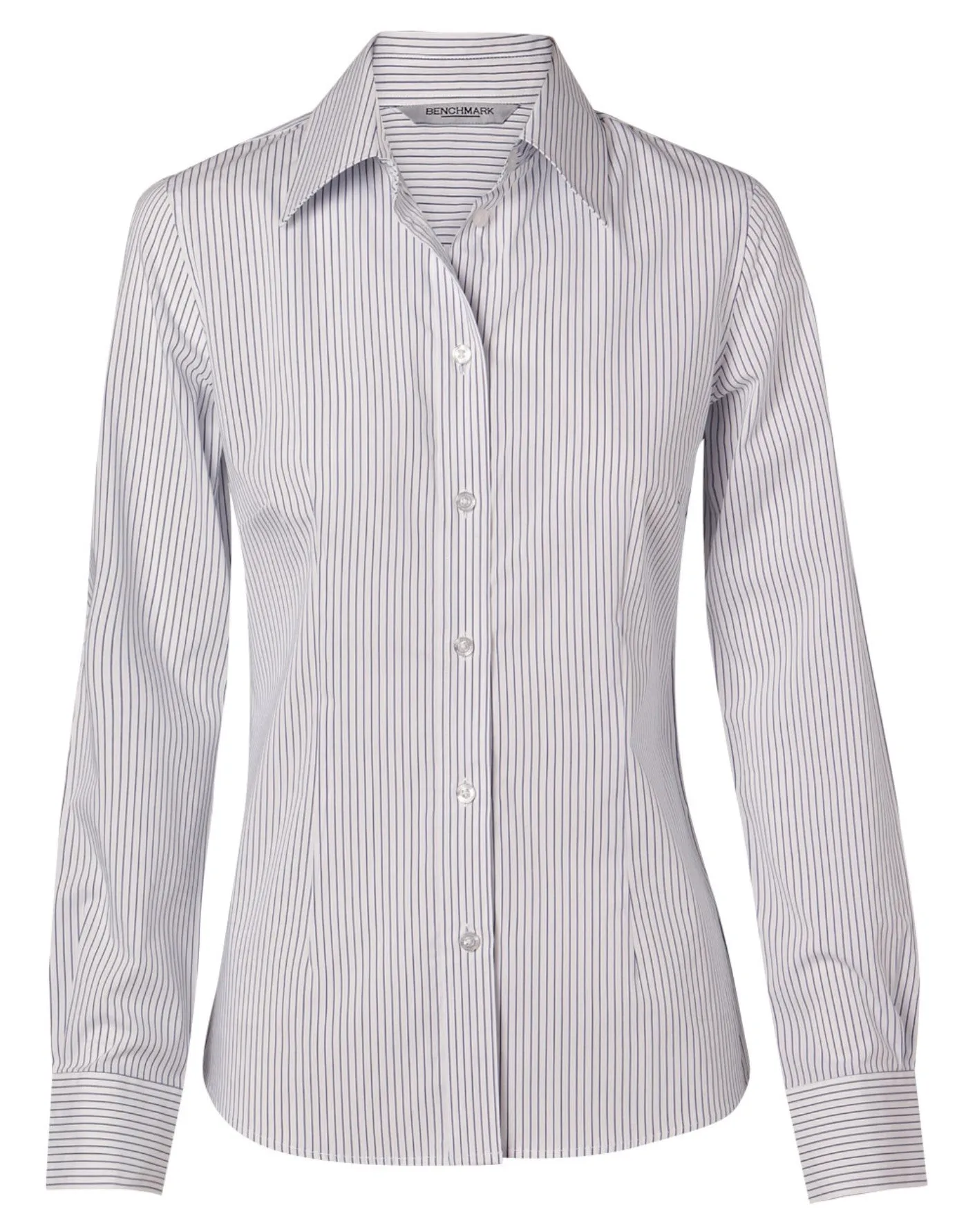 Women's Ticking Stripe Long Sleeve Shirt